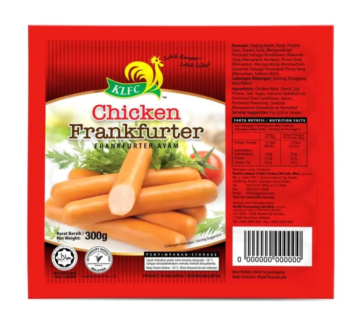 KLFC Chicken Frankfurter 300g
